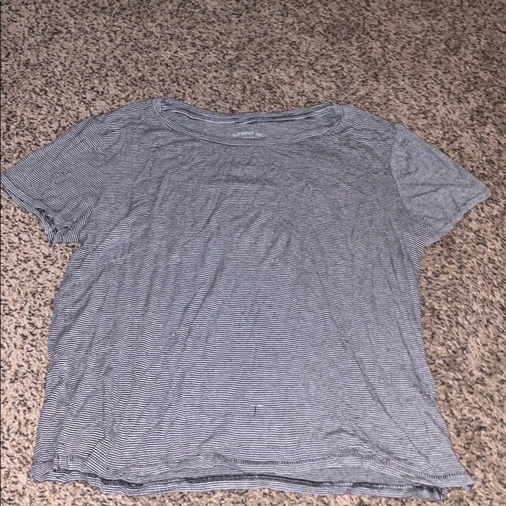 Aeropostale striped cropped tee